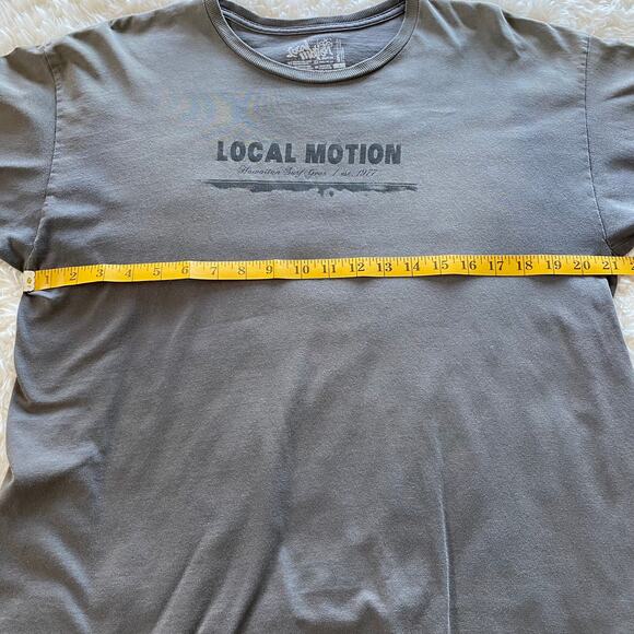 Men's Local Motion Short Sleeve T-Shirt Tagless 100% Cotton Size Large - Picture 7 of 9